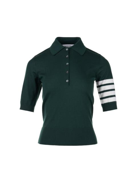 Thom Browne 4-Bar Knit Polo