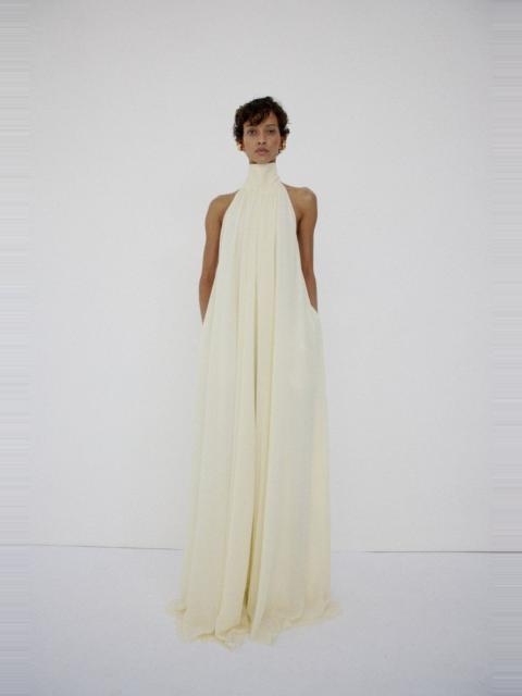 De La Vali ADELA MAXI DRESS IN BRIGHT CREAM CHIFFON