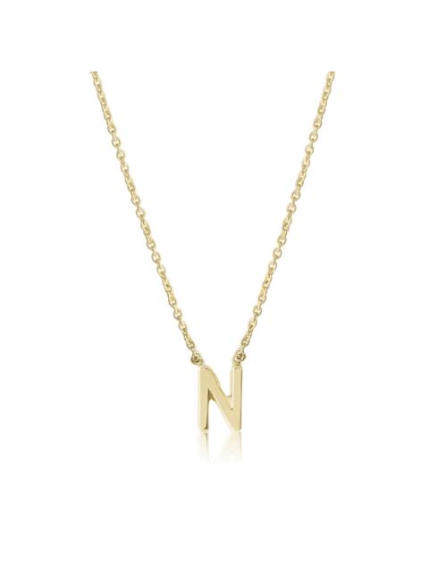 STONE AND STRAND Gold Initial Necklace