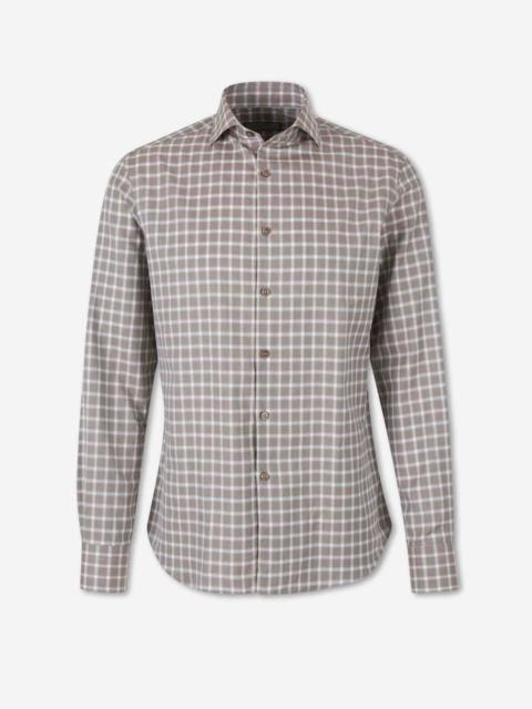 Canali COTTON PLAID SHIRT