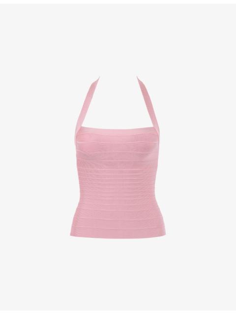 House of CB The Silhouette Halterneck Bandage Woven Top
