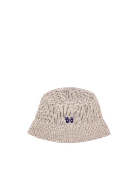 NEEDLES logo-embroidered bucket hat