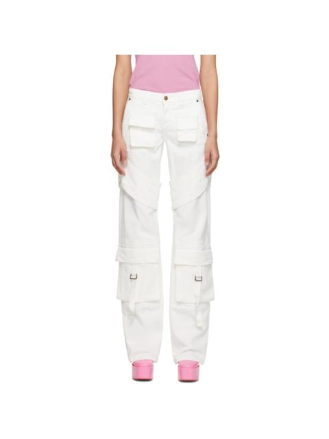 SSENSE Exclusive White Denim Cargo Pants