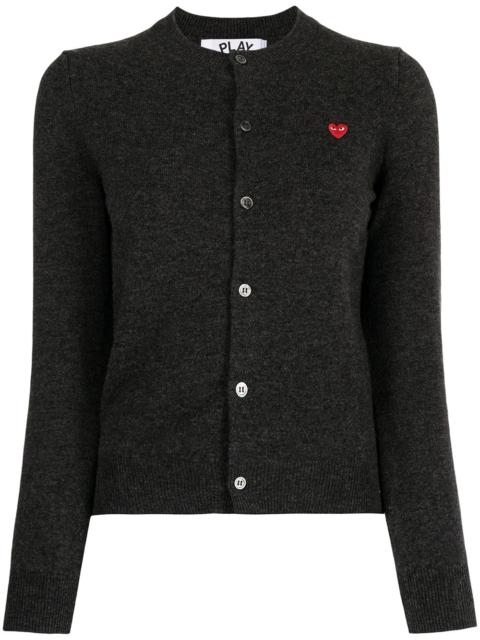 Comme des Garçons PLAY heart-patch knit cardigan