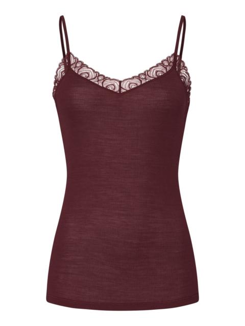 HANRO Woolen Lace Lace Trim Wool And Silk Camisole
