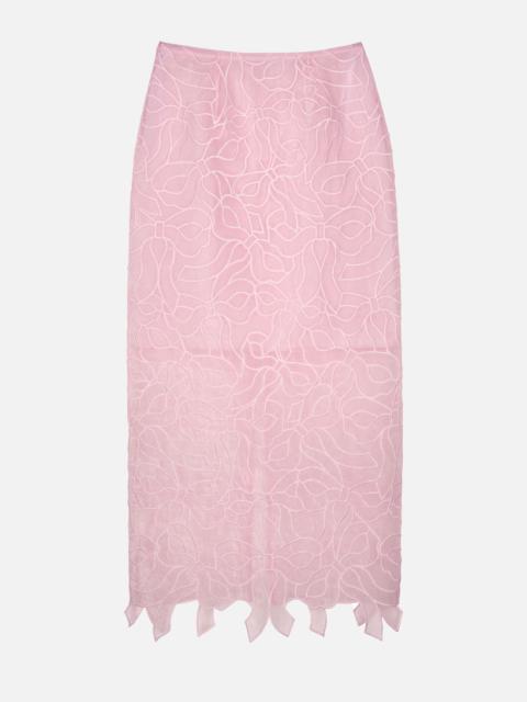 CECILIE BAHNSEN Skirt with CBGUS bow embroidery