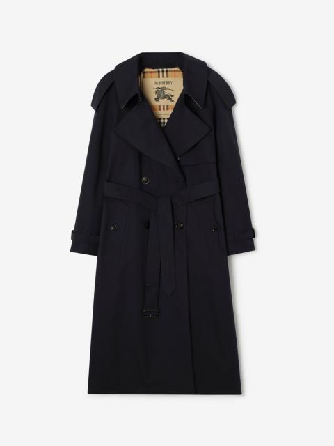 Burberry Long Gabardine Fitzrovia Trench Coat