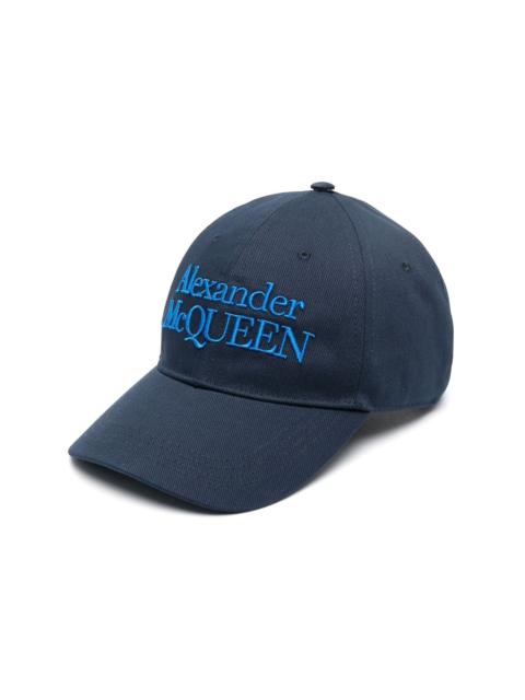 Alexander McQueen logo-embroidered baseball cap