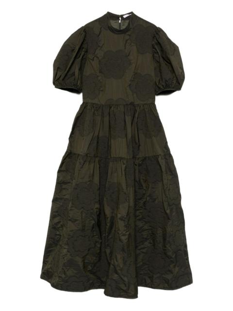 CECILIE BAHNSEN Kelly puff-sleeve tiered midi dress