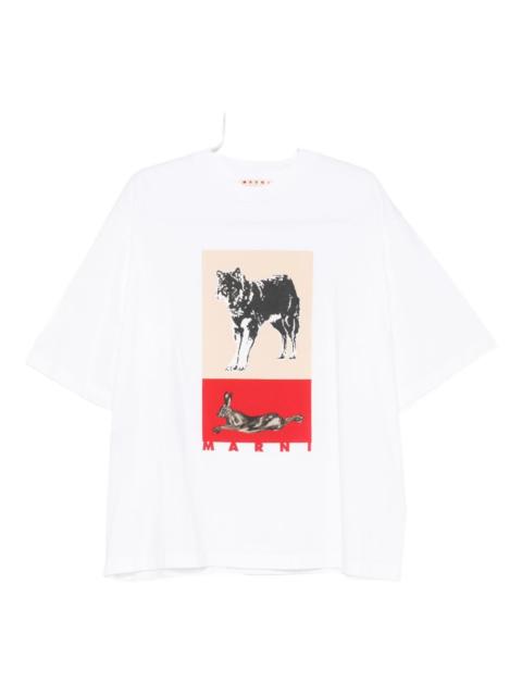 Marni animal graphic T-shirt
