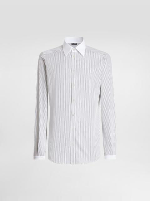 Dolce & Gabbana Striped poplin martini shirt