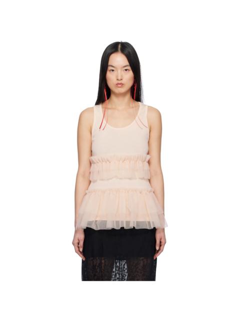 Simone Rocha Pink Tutu Hem Tank Top