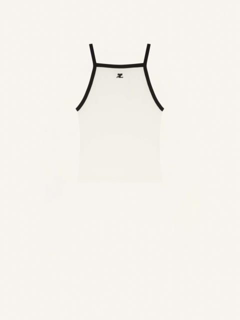 courrèges CONTRAST TANK TOP