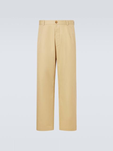 Loro Piana Fuji cotton twill straight pants