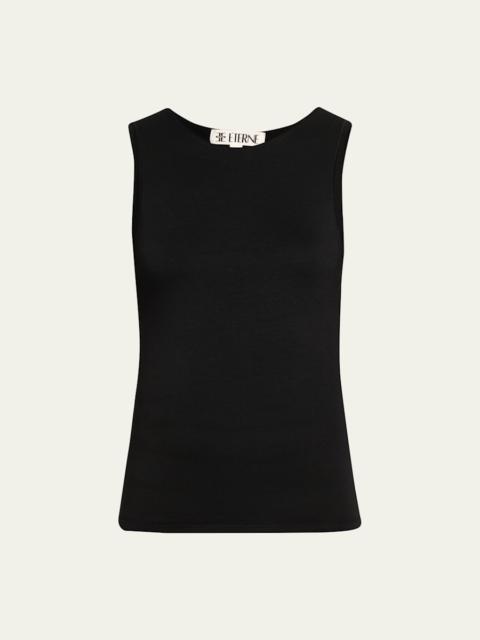 ÉTERNE Sleeveless Crewneck Top