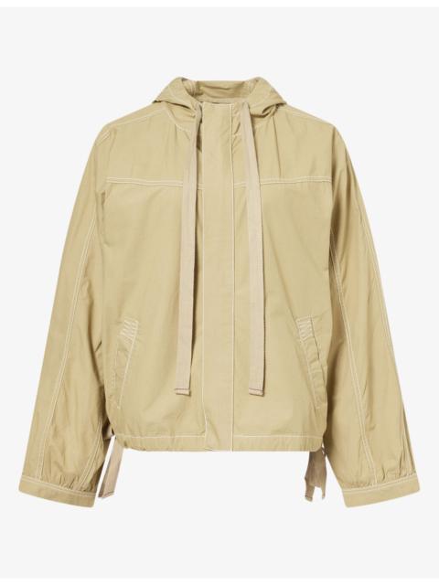 DAMSON MADDER. Blake Hooded Cotton Poplin Jacket