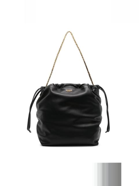 Shopper logo-appliquÃ© leather shoulder bag
