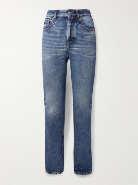 SAINT LAURENT High-rise Slim-leg Jeans