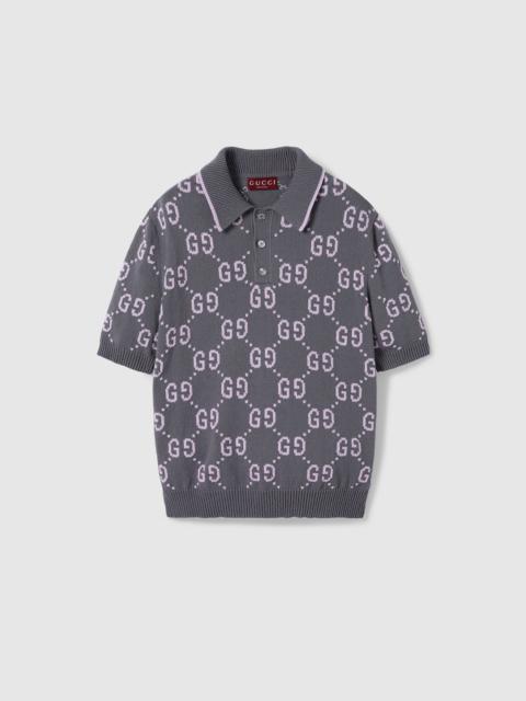 GUCCI GG cotton jacquard polo shirt