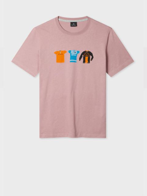 Paul Smith Powder Pink 'Cycle Jerseys' Print T-Shirt