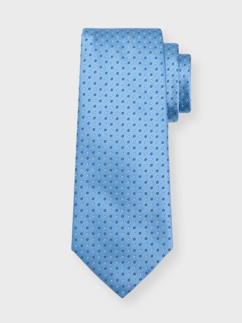 GIORGIO ARMANI Men's Silk Jacquard Polka Dot Tie