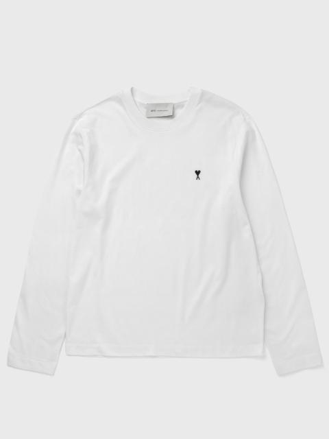 AMI Paris LONG SLEEVES TSHIRT WITH CONTRASTED AMI DE COEUR
