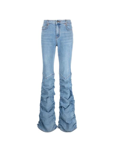 Andersson Bell Mahina ruched flared jeans
