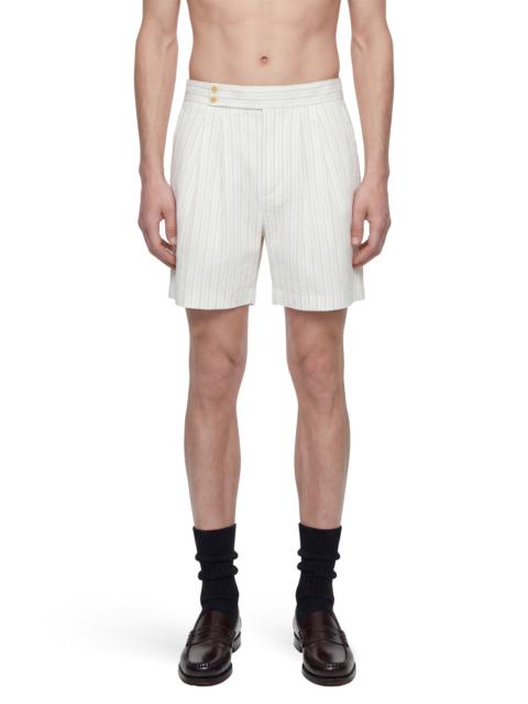 HED MAYNER Pinstriped Wool Shorts