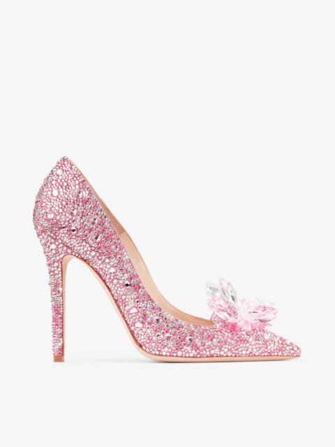 Ari
Rose Mix Suede and Crystal Covered Pointy Toe Pumps