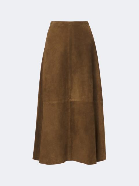 JOSEPH Helius suede midi skirt