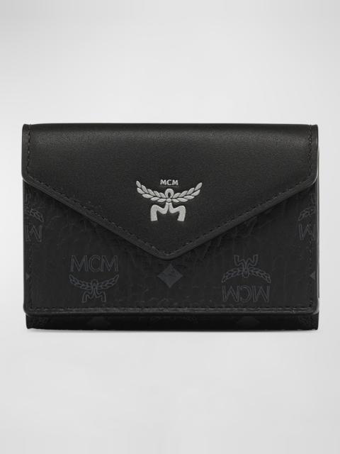 MCM Aren Small Visetos Monogram Wallet