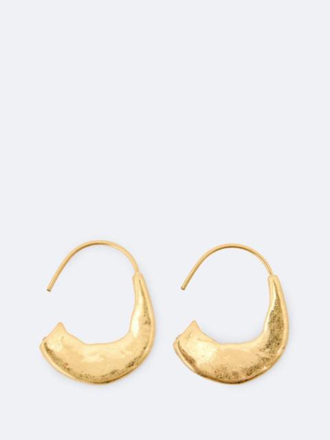 ALLSAINTS TALON SMALL FLAT HAMMERED EARRINGS