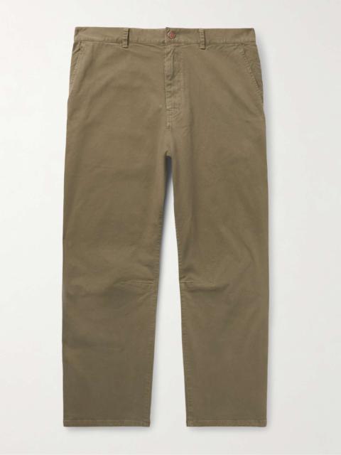 Carpenter Straight-Leg Stretch-Cotton Twill Trousers