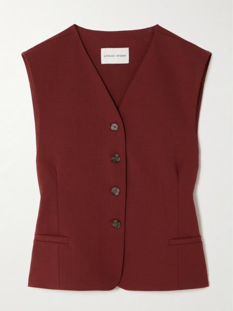 Loulou de Saison Teora Stretch-wool Vest