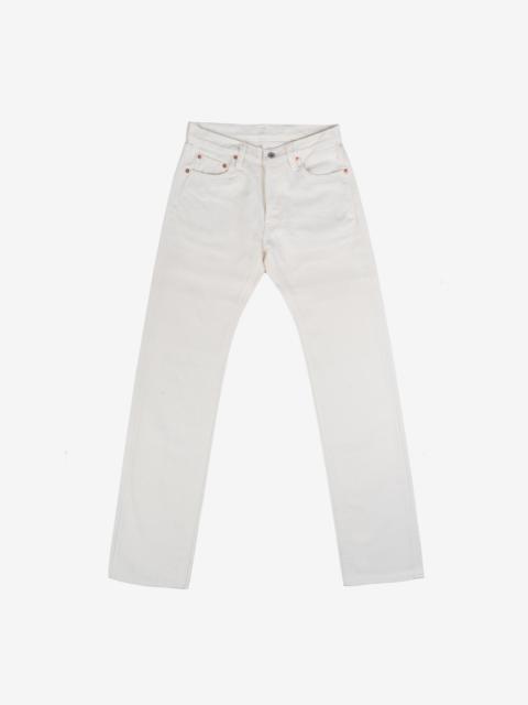 Iron Heart IH-634S-WH 21oz Selvedge Denim Straight Cut Jeans - White