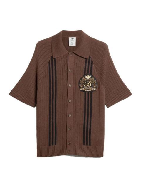 adidas adidas originals Ferrero Cardigan Asia Sizing 'Brown Black' IK9613