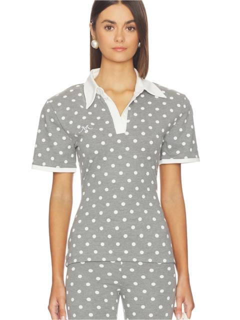 ROWEN ROSE Polka Dots Signature Polo