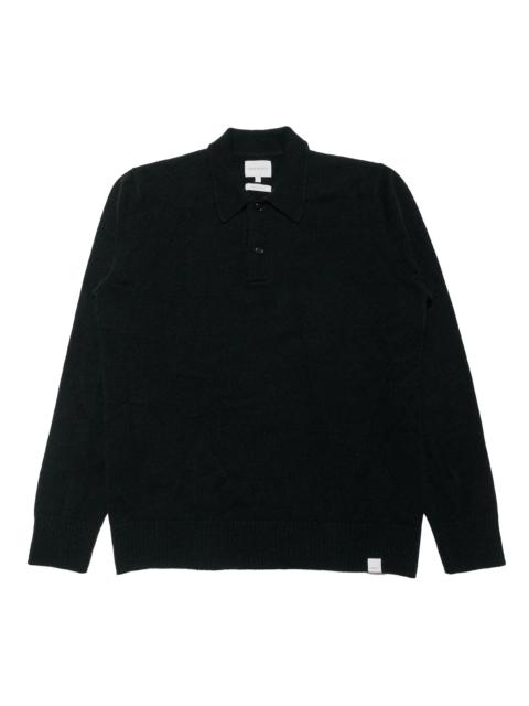 Standard Merino Lambswool Polo Black