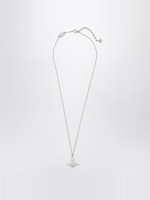Vivienne Westwood Platinum Orb pendant necklace with crystals