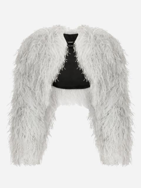 Dolce & Gabbana Ostrich feather bolero jacket