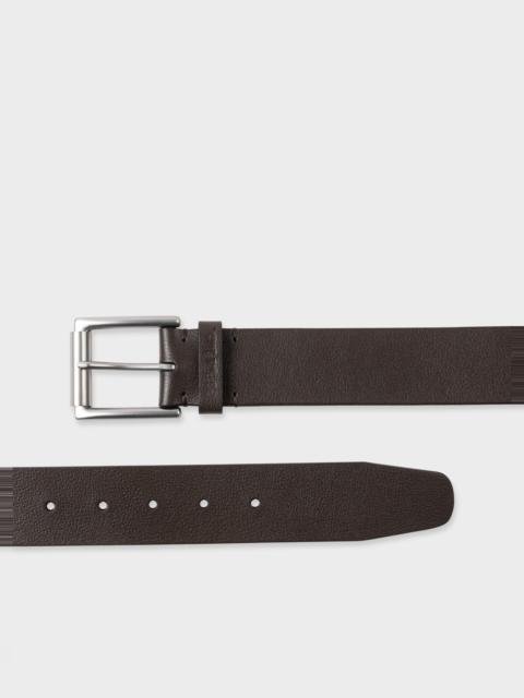 Paul Smith Brown Leather 'Keeper' Belt