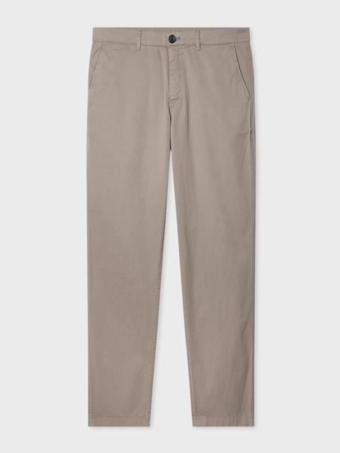 Paul Smith Tapered-Fit Taupe Stretch-Cotton Chinos