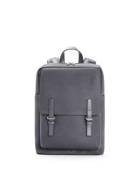 Military backpack in soft grained calfskin