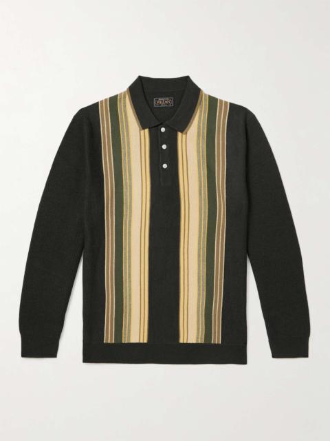 BEAMS PLUS Striped Wool Polo Shirt