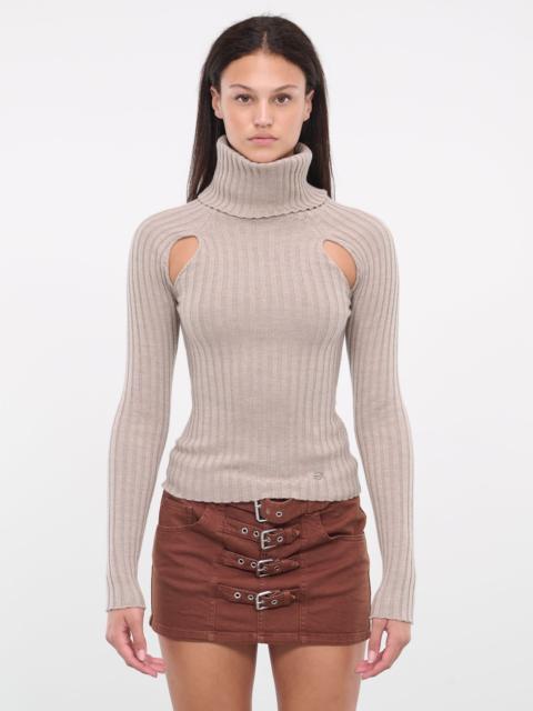 Blumarine Cut-Out Turtleneck Sweater