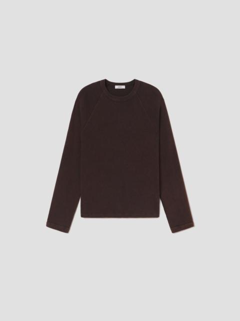 AGOLDE PAYSON WAFFLE TEE IN AEROSOL