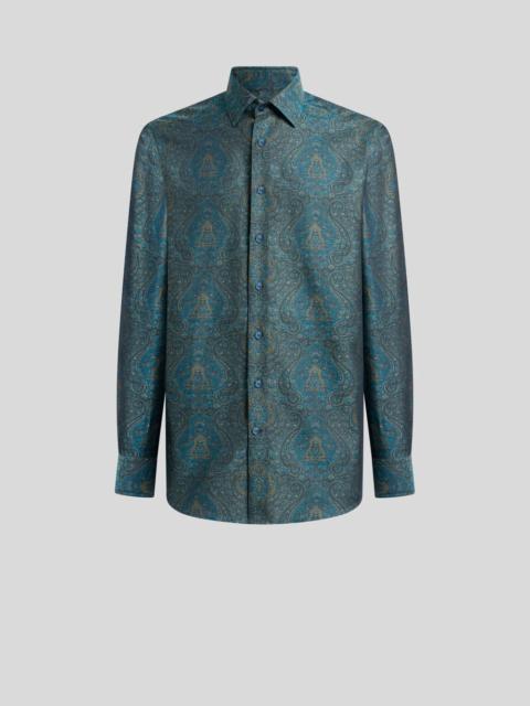 Etro COTTON JACQUARD SHIRT WITH ORNAMENTAL MOTIF