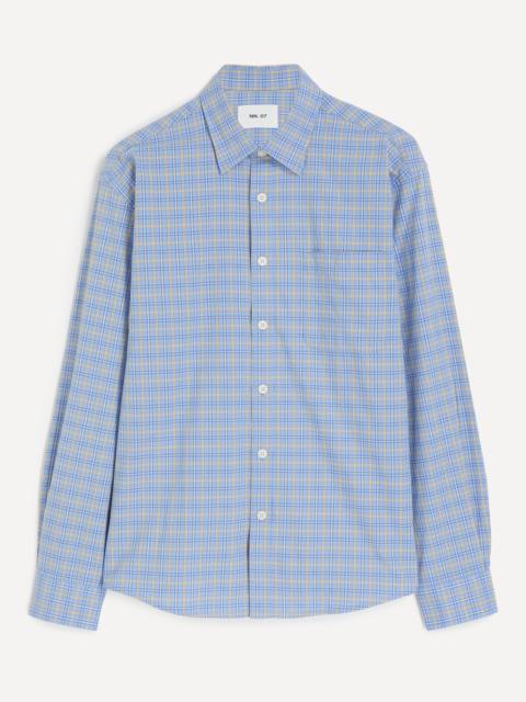 NN07 Deon Blue Check Shirt