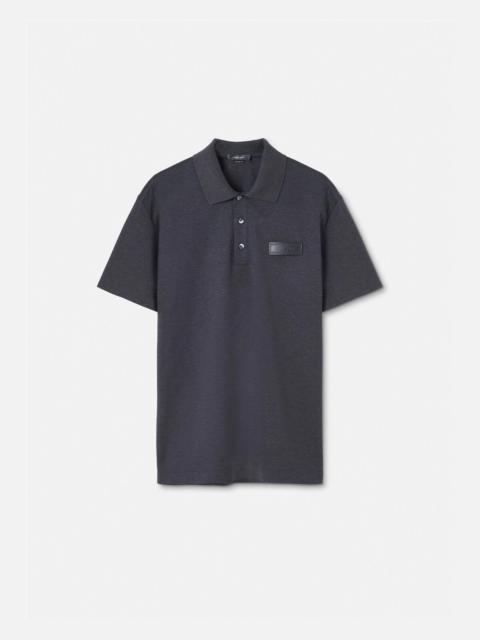 VERSACE Logo Short-Sleeved Polo Shirt