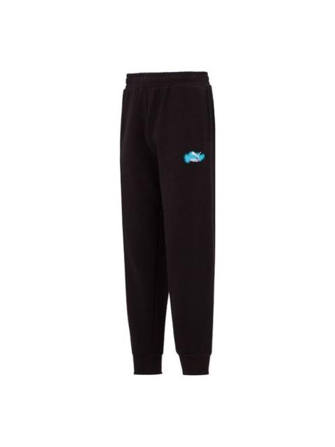 PUMA PUMA Trend Graphic Logo Pants 'Black' 536088-01